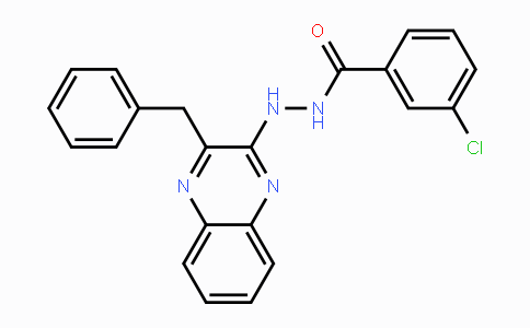 CAS No. 478033-89-5, N'-(3-Benzyl-2-quinoxalinyl)-3-chlorobenzenecarbohydrazide