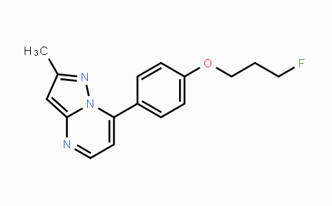 CAS No. 478039-30-4, 3-Fluoropropyl 4-(2-methylpyrazolo[1,5-a]pyrimidin-7-yl)phenyl ether