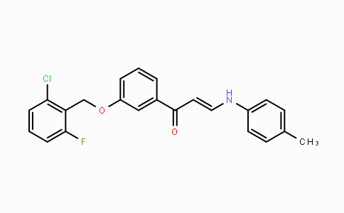 CAS No. 478039-47-3, (E)-1-{3-[(2-Chloro-6-fluorobenzyl)oxy]phenyl}-3-(4-toluidino)-2-propen-1-one
