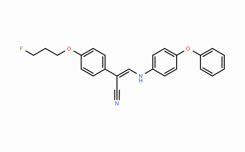 CAS No. 478039-52-0, (Z)-2-[4-(3-Fluoropropoxy)phenyl]-3-(4-phenoxyanilino)-2-propenenitrile