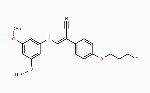 CAS No. 478039-54-2, (Z)-3-(3,5-Dimethoxyanilino)-2-[4-(3-fluoropropoxy)phenyl]-2-propenenitrile