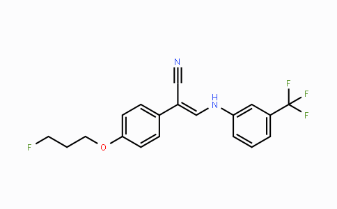 CAS No. 478039-65-5, (Z)-2-[4-(3-Fluoropropoxy)phenyl]-3-[3-(trifluoromethyl)anilino]-2-propenenitrile