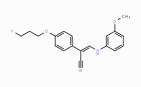 CAS No. 1164456-63-6, (Z)-2-[4-(3-Fluoropropoxy)phenyl]-3-(3-methoxyanilino)-2-propenenitrile