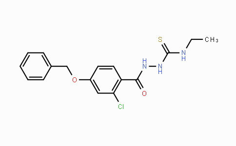 CAS No. 478039-97-3, 2-[4-(Benzyloxy)-2-chlorobenzoyl]-N-ethyl-1-hydrazinecarbothioamide