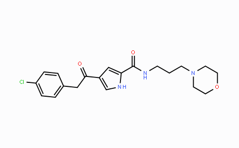 DY117896 | 478040-13-0 | 4-[2-(4-Chlorophenyl)acetyl]-N-(3-morpholinopropyl)-1H-pyrrole-2-carboxamide