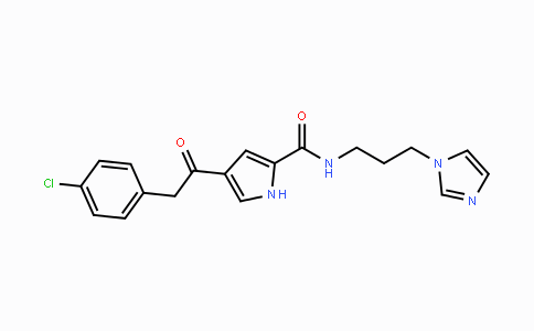 CAS No. 478040-37-8, 4-[2-(4-Chlorophenyl)acetyl]-N-[3-(1H-imidazol-1-yl)propyl]-1H-pyrrole-2-carboxamide