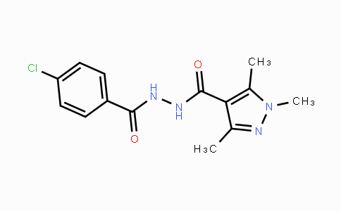 CAS No. 477711-80-1, N'-(4-Chlorobenzoyl)-1,3,5-trimethyl-1H-pyrazole-4-carbohydrazide