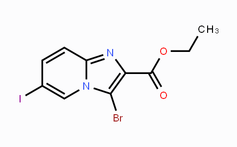 CAS No. 478040-70-9, Ethyl 3-bromo-6-iodoimidazo[1,2-a]pyridine-2-carboxylate