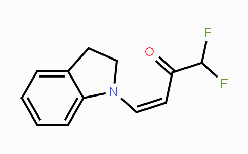 CAS No. 478040-92-5, (Z)-4-(2,3-Dihydro-1H-indol-1-yl)-1,1-difluoro-3-buten-2-one