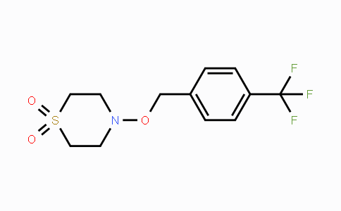 CAS No. 478040-93-6, 4-{[4-(Trifluoromethyl)benzyl]oxy}-1lambda~6~,4-thiazinane-1,1-dione