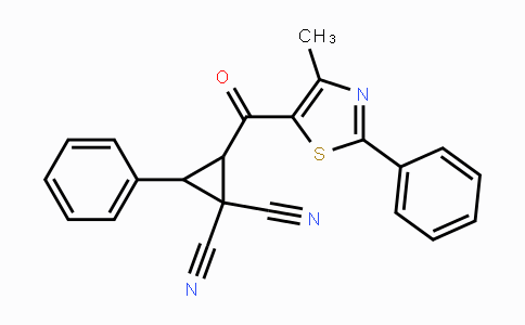 CAS No. 478041-06-4, 2-[(4-Methyl-2-phenyl-1,3-thiazol-5-yl)carbonyl]-3-phenyl-1,1-cyclopropanedicarbonitrile