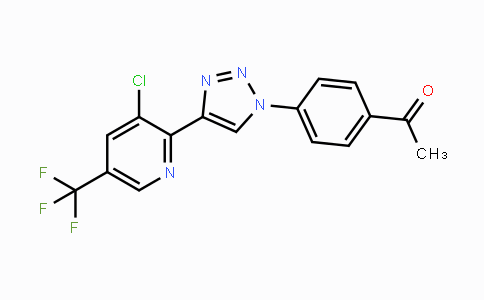 CAS No. 478041-19-9, 1-(4-{4-[3-Chloro-5-(trifluoromethyl)-2-pyridinyl]-1H-1,2,3-triazol-1-yl}phenyl)-1-ethanone