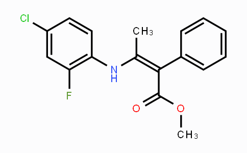 CAS No. 478041-31-5, Methyl (Z)-3-(4-chloro-2-fluoroanilino)-2-phenyl-2-butenoate