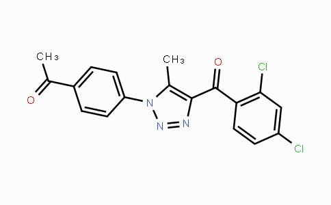 CAS No. 478041-40-6, 1-{4-[4-(2,4-Dichlorobenzoyl)-5-methyl-1H-1,2,3-triazol-1-yl]phenyl}-1-ethanone