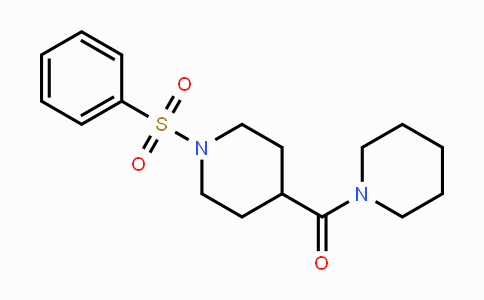 CAS No. 326177-41-7, [1-(Phenylsulfonyl)-4-piperidinyl](piperidino)methanone