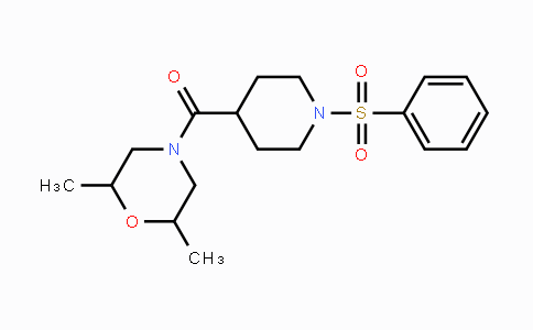 CAS No. 326871-46-9, (2,6-Dimethylmorpholino)[1-(phenylsulfonyl)-4-piperidinyl]methanone