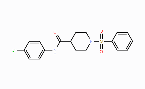 CAS No. 478041-50-8, N-(4-Chlorophenyl)-1-(phenylsulfonyl)-4-piperidinecarboxamide