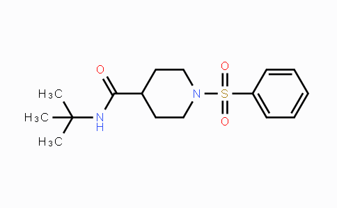 CAS No. 433965-47-0, N-(tert-Butyl)-1-(phenylsulfonyl)-4-piperidinecarboxamide
