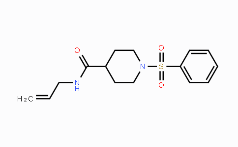 CAS No. 444112-78-1, N-Allyl-1-(phenylsulfonyl)-4-piperidinecarboxamide