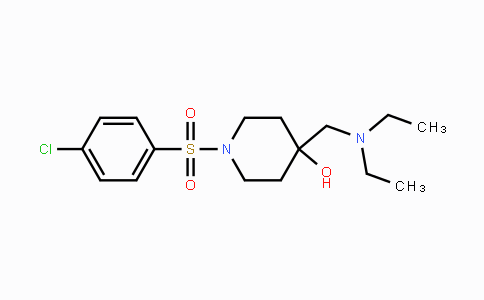 CAS No. 478041-66-6, 1-[(4-Chlorophenyl)sulfonyl]-4-[(diethylamino)methyl]-4-piperidinol