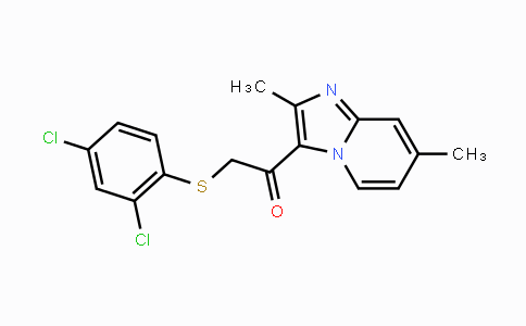 CAS No. 478042-07-8, 2-[(2,4-Dichlorophenyl)sulfanyl]-1-(2,7-dimethylimidazo[1,2-a]pyridin-3-yl)-1-ethanone
