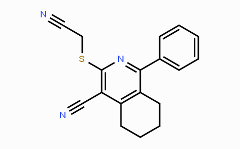 CAS No. 315246-86-7, 3-[(Cyanomethyl)sulfanyl]-1-phenyl-5,6,7,8-tetrahydro-4-isoquinolinecarbonitrile
