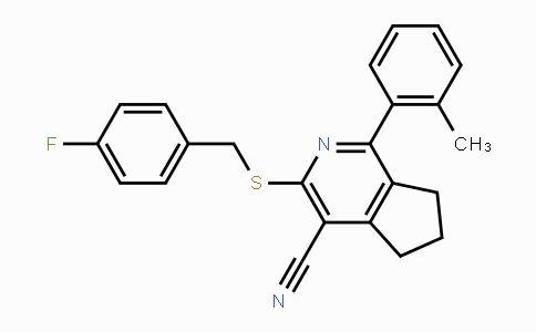 CAS No. 439097-59-3, 3-[(4-Fluorobenzyl)sulfanyl]-1-(2-methylphenyl)-6,7-dihydro-5H-cyclopenta[c]pyridine-4-carbonitrile