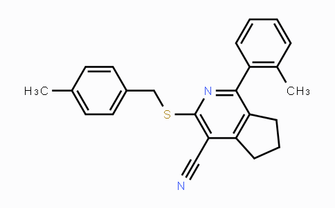 CAS No. 439107-25-2, 3-[(4-Methylbenzyl)sulfanyl]-1-(2-methylphenyl)-6,7-dihydro-5H-cyclopenta[c]pyridine-4-carbonitrile