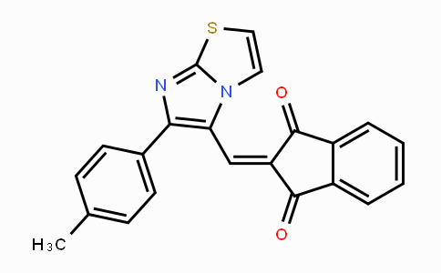 CAS No. 861213-01-6, 2-{[6-(4-Methylphenyl)imidazo[2,1-b][1,3]thiazol-5-yl]methylene}-1H-indene-1,3(2H)-dione