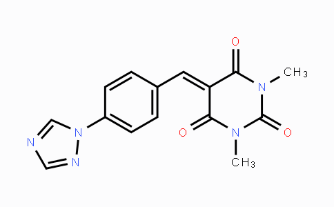 CAS No. 439107-33-2, 1,3-Dimethyl-5-{[4-(1H-1,2,4-triazol-1-yl)phenyl]methylene}-2,4,6(1H,3H,5H)-pyrimidinetrione