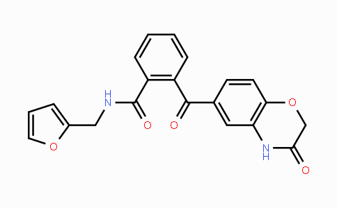 CAS No. 439107-34-3, N-(2-Furylmethyl)-2-[(3-oxo-3,4-dihydro-2H-1,4-benzoxazin-6-yl)carbonyl]benzenecarboxamide