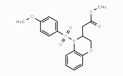 CAS No. 439107-36-5, Methyl 2-{4-[(4-methoxyphenyl)sulfonyl]-3,4-dihydro-2H-1,4-benzoxazin-3-yl}acetate