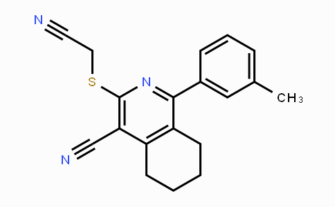 CAS No. 439107-38-7, 3-[(Cyanomethyl)sulfanyl]-1-(3-methylphenyl)-5,6,7,8-tetrahydro-4-isoquinolinecarbonitrile