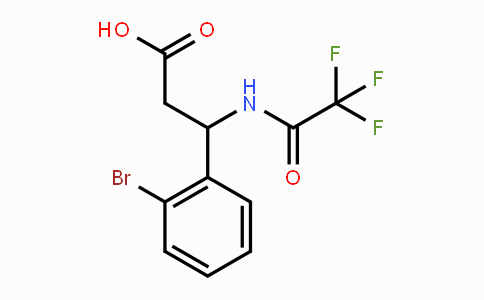 CAS No. 117291-11-9, 3-(2-Bromophenyl)-3-[(2,2,2-trifluoroacetyl)amino]propanoic acid