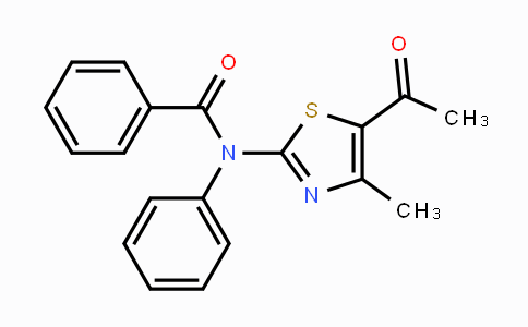 CAS No. 1797764-64-7, N-(5-Acetyl-4-methyl-1,3-thiazol-2-yl)-N-phenylbenzamide