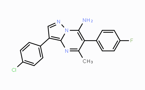 CAS No. 439107-57-0, 3-(4-Chlorophenyl)-6-(4-fluorophenyl)-5-methylpyrazolo[1,5-a]pyrimidin-7-amine