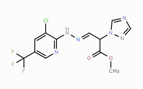 CAS No. 551930-85-9, Methyl 3-{(E)-2-[3-chloro-5-(trifluoromethyl)-2-pyridinyl]hydrazono}-2-(1H-1,2,4-triazol-1-yl)propanoate