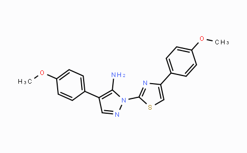 CAS No. 956361-09-4, 4-(4-Methoxyphenyl)-1-[4-(4-methoxyphenyl)-1,3-thiazol-2-yl]-1H-pyrazol-5-amine