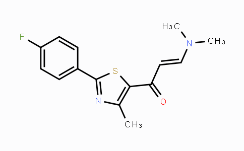 CAS No. 1382748-03-9, (2E)-3-(Dimethylamino)-1-[2-(4-fluorophenyl)-4-methyl-1,3-thiazol-5-yl]prop-2-en-1-one