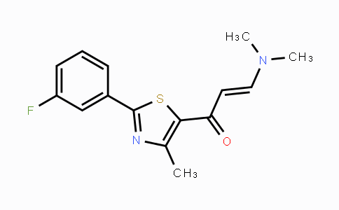 CAS No. 1382696-16-3, (2E)-3-(Dimethylamino)-1-[2-(3-fluorophenyl)-4-methyl-1,3-thiazol-5-yl]prop-2-en-1-one