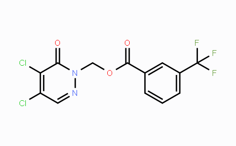 CAS No. 439107-90-1, [4,5-Dichloro-6-oxo-1(6H)-pyridazinyl]methyl 3-(trifluoromethyl)benzenecarboxylate