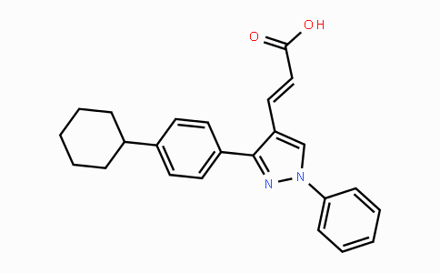 CAS No. 956206-88-5, (E)-3-[3-(4-Cyclohexylphenyl)-1-phenyl-1H-pyrazol-4-yl]-2-propenoic acid