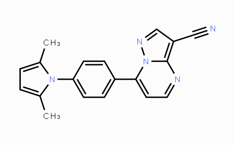 CAS No. 865658-61-3, 7-[4-(2,5-Dimethyl-1H-pyrrol-1-yl)phenyl]pyrazolo[1,5-a]pyrimidine-3-carbonitrile