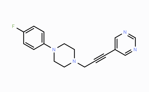 CAS No. 865658-83-9, 5-{3-[4-(4-Fluorophenyl)piperazino]-1-propynyl}pyrimidine