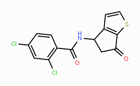 CAS No. 865659-00-3, 2,4-Dichloro-N-(6-oxo-5,6-dihydro-4H-cyclopenta[b]thiophen-4-yl)benzenecarboxamide