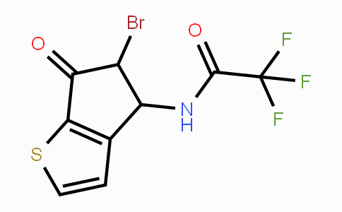 CAS No. 865659-08-1, N-(5-Bromo-6-oxo-5,6-dihydro-4H-cyclopenta[b]thiophen-4-yl)-2,2,2-trifluoroacetamide