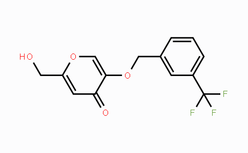 CAS No. 865659-13-8, 2-(Hydroxymethyl)-5-{[3-(trifluoromethyl)benzyl]oxy}-4H-pyran-4-one