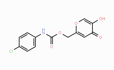 CAS No. 865659-22-9, (5-Hydroxy-4-oxo-4H-pyran-2-yl)methyl N-(4-chlorophenyl)carbamate