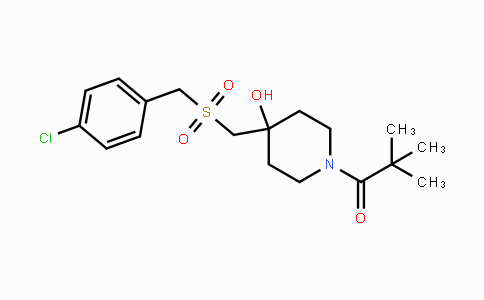 CAS No. 865659-29-6, 1-(4-{[(4-Chlorobenzyl)sulfonyl]methyl}-4-hydroxypiperidino)-2,2-dimethyl-1-propanone