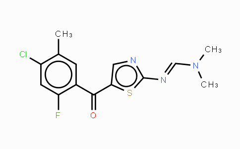 CAS No. 865659-30-9, N'-[5-(4-Chloro-2-fluoro-5-methylbenzoyl)-1,3-thiazol-2-yl]-N,N-dimethyliminoformamide